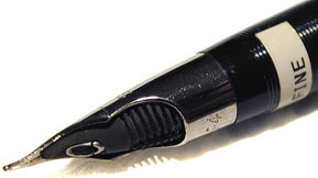 Detalhe da ponta Sheaffer Snorkel Triumph